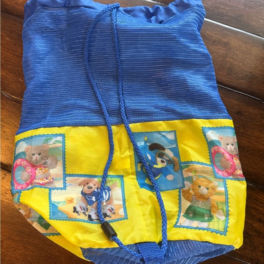 Webkinz Blue and Yellow Drawstring Mesh Bag - Picture 10 of 14
